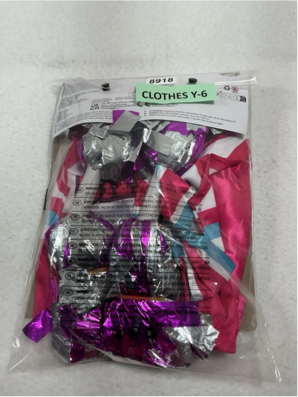 Girls New In Bag Spooktacular Creations Cheerleader Costume Small (5-7 Years)